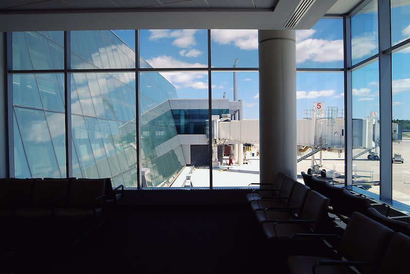 Manchester Airport Interior Window View