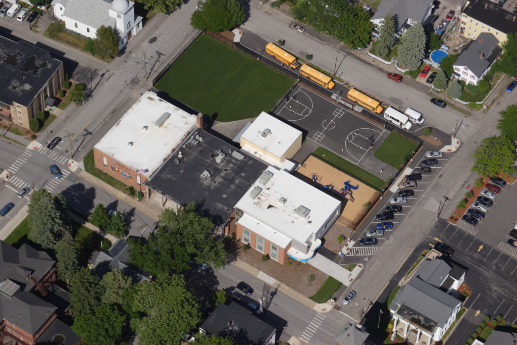Manchester Boys and Girls Club Exterior Aerial View